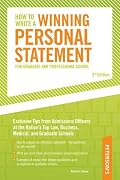 How to Write a Winning Personal Statement 3rd ed (How to Write a Winning Personal Statement for Graduate and Professional School)