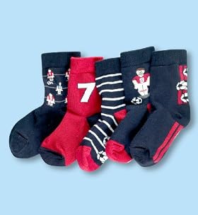 5 Pairs of Younger Boys&39 Cotton Rich Football Socks