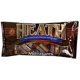 Heath Miniature Candy Bars, Milk Chocolate & English Toffee, 12-Ounce Bags (Pack of 6)