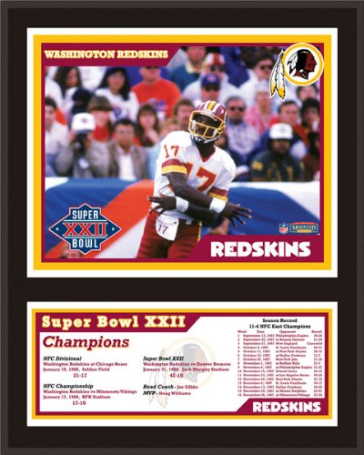 Mounted Memories Washington Redskins 12x15 Sublimated Plaque - Super Bowl XXII