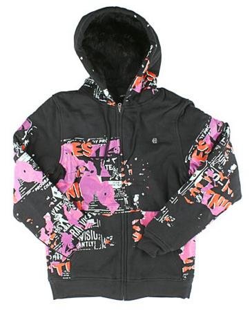 Etnies Fly Poster Zip Hoody - Men's ( sz. L, Black ) Etnies