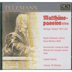 La Passion Selon St Matthieu 1754