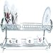 Dish Rack Solid Chrome with Draining Tray 22inch