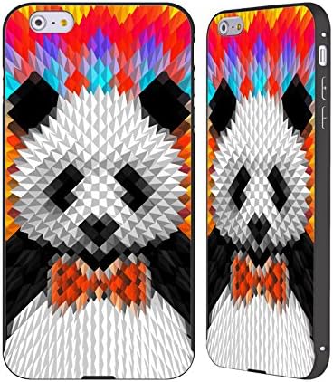 Official Ali Gulec Panda Geometric Black Aluminum Bumper Slider Case for Apple iPhone 6 Plus / 6s Plus