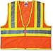 GLoWEAR 8229Z Economy Class-2 Two-Tone Vest, Orange, Small/Medium