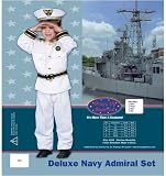 Navy Admiral Deluxe Child Costume (Medium (8-10))