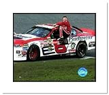 Dale Earnhardt Jr NASCAR Auto Racing Double Matted 8x10 Photograph Getting Out of Car