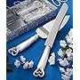 Interlocking hearts design cake knife/server set- 1