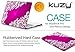 Kuzy - Lace Rubberized Hard Case for Older MacBook Pro 15.4 inch with Retina Display A1398 15 inch Plastic Shell Cover - Lace Raspberry
