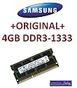 Mihatsch Trading RAM SAMSUNG original 4 GB DDR3-1333 (1333Mhz, 204pin, CL9) PC3-10600 SO-DIMM ( M471B5273CH0-CH9 ) f&uuml;r aktuelle DDR3 Notebooks / MacBook / MacBook Pro / iMac / mac mini mit 1333Mhz - 10 Jahre H&auml;ndlergarantie