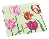 Caspari Tulipa Set of 20 Paper Dinner Napkin, Green