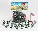 Classic Toy Green Army Men 50 Piece Plastic Soldier Set (50 soldiers)