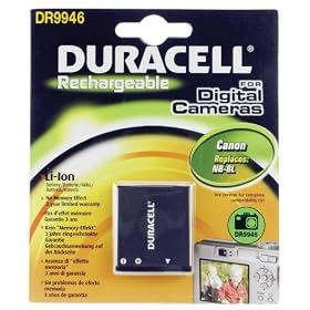 Duracell Replacement Digital Camera Battery for Canon NB-8L Battery