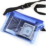Crenova BP-02 100% Waterproof Pouch Snowproof Dirtproof Sandproof Case Bag with Super Lightweight and Bigger Space; Adjustable and Extra-Long Belt; Perfect for Beach / Swimming / Boating / Fishing; 3 Colors Optional