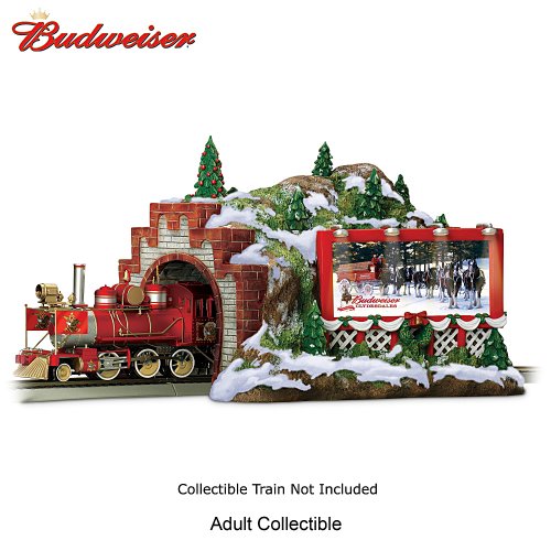 Budweiser Christmas Train Accessory: Mountain Tunnel by Hawthorne Village-image