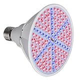 Tutent 15W 植物育成LEDライト 126個LED 3528SMD 赤90灯/青36灯 口金E27ベース 室内栽培、水耕栽培ランプ 【PSE認証済み】 AC85-265V