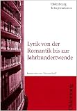 Produkt-Bild: Lyrik von der Romantik bis zur Jahrhundertwende. Interpretationen