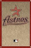 Houston Astros - Logo Beautiful MUSEUM WRAP CANVAS Print with Added BRUSHSTROKES Unknown 22x34