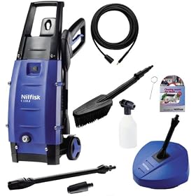 Nilfisk C110 3-5 Pressure Washer with Car and Deck Cleaner Pack
