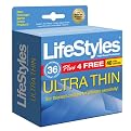 LifeStyles Ultra Thin Condoms- 40-ct.
