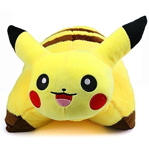New Pikachu Pokemon  Sleep Cushion Soft Plush 42 X 33 Cm Doll Pillow by Tianxing