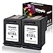 Inktopia Remanufactured Ink Cartridge Replacement for HP 61 XL 61XL (2 Black) CH563WN High Yield for HP Envy 4500 5530 5534 5535 OfficeJet 4635 4630 2620 Printer