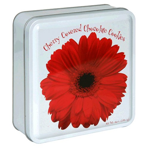 Byrd Cookie Company, Cherry Covered Chocolate Cookies - Garden Party, 6-Ounce Tin (Pack of... by Byrd Cookie Company