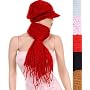 Womens / Teen Girls Polyester Knitted Scarf with Matching Hat Set in Solid Colors - New !