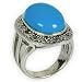 Silver Rings for Women Turquoise Rings US Size 4