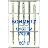 Schmetz 705B Bernina Needle Sz 12/80 5 Pk