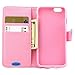 iPhone 6s Case,iPhone 6 Case,JanCalm [Kickstand] Pattern Premium PU Leather Wallet [Card/Cash Slots] Flip Case Cover for Apple iPhone 6/6S + Crystal Pen (Never Stop Dreaming)