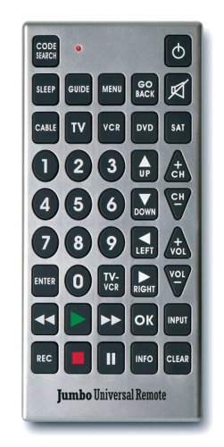 JUMBO UNIVERSAL REMOTE CONTROLS UP TO 8 DEVICES