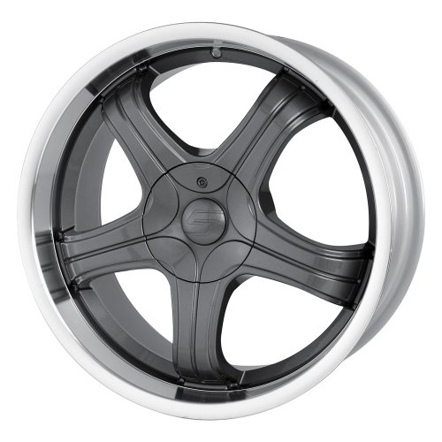 Sacchi S22 (Series 222) Hyperblack with Machined Lip - 18 x 8 Inch Wheel