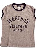 Brooklyn Overall - Girls Muscle Shirt - Navy with Burgundy, Martha's Vineyard, Short Sleeves (Size 1...