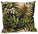 Throw Pillow, Black Multi floral