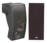 PYLE PLMR64B 5-Inch 3 Way Indoor/Outdoor Water Proof Wall Mount Speaker System (Black)