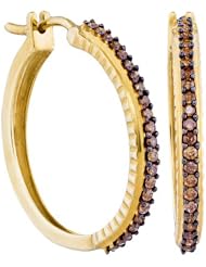 0.50CTW-DIA BLACK DIAMOND FASHION EARRING