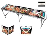Vintage Pin Up Girls Beer Pong Table with Bottle Opener & 6 Balls - HD Graphic