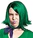 Green Flip Wig Short Green Wig Costume - One Size