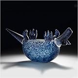 Eigenschaften Glasstudio Borowski  / Armadillo blau - Schale - Studio Line - Borowski Skulptur