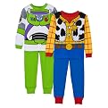 Toddler Boys' Toy Story 4pc Ctton PJ Set - Green/Blue