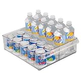 InterDesign Fridge Binz Deep Split Bin, Clear, 12-Inch by 4-Inch