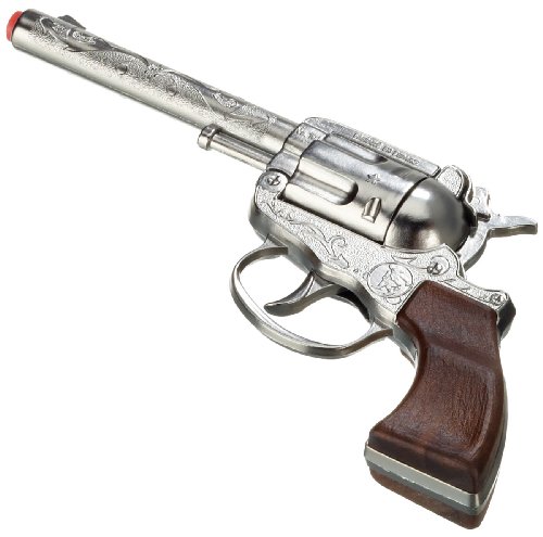 Gonher 03.09.290 - Revolver Zar 100-Schuss 18 cm, Zink, mit Langlauf Preisvergleich