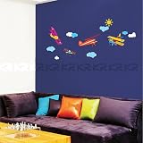 Children's Nursery Room Wall Decal - Airplane