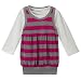 Cherokee Pink/Heather Toddler Girls' LS 2fer Top - 4T