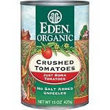 Eden Organic Canned Tomatoes, Crushed, 15-Ounce Cans (Pack of 12)