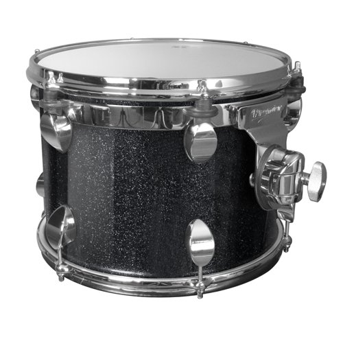 Premier Drums Series Elite 2830SPLBSX 1-Piece Maple 10x7 Inches Standard Tom, Drum Set (Black Sparkle)