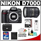 NikonD7000DigitalSLRCameraBodywith18-200mmVRIIZoomLens+16GBCard+Filter+Case+AccessoryKit