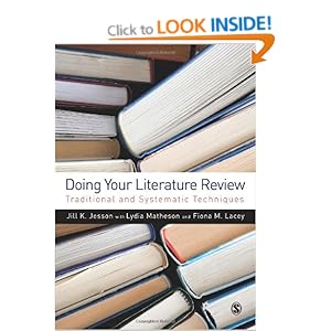 Doing Your Literature Review: Traditional and Systematic Techniques