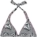 VOLCOM Stone Check Womens Reversible Swimsuit Top - Black/Pink